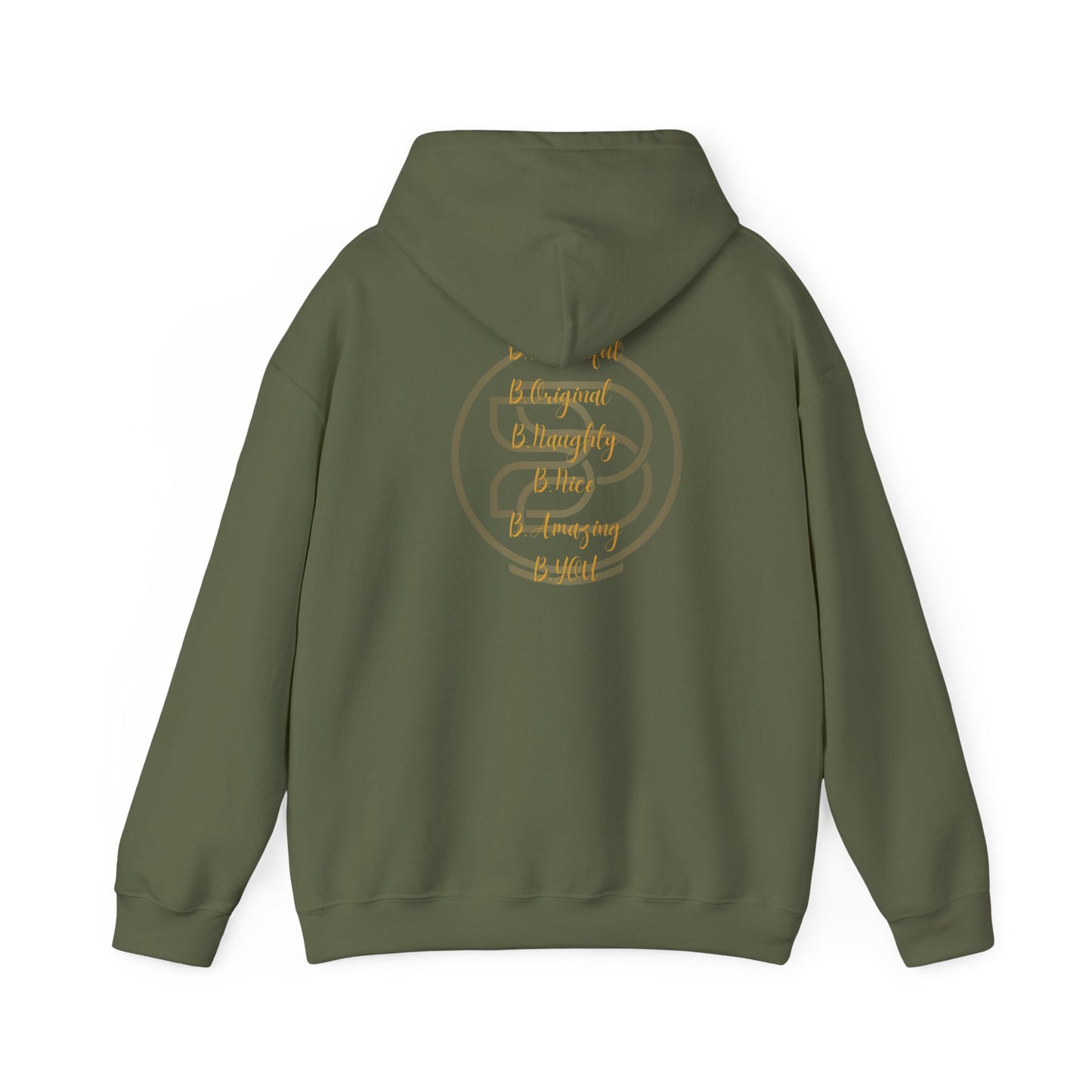 Affirmation Hoodie - Unisex Sweatshirt with Gold Lettering