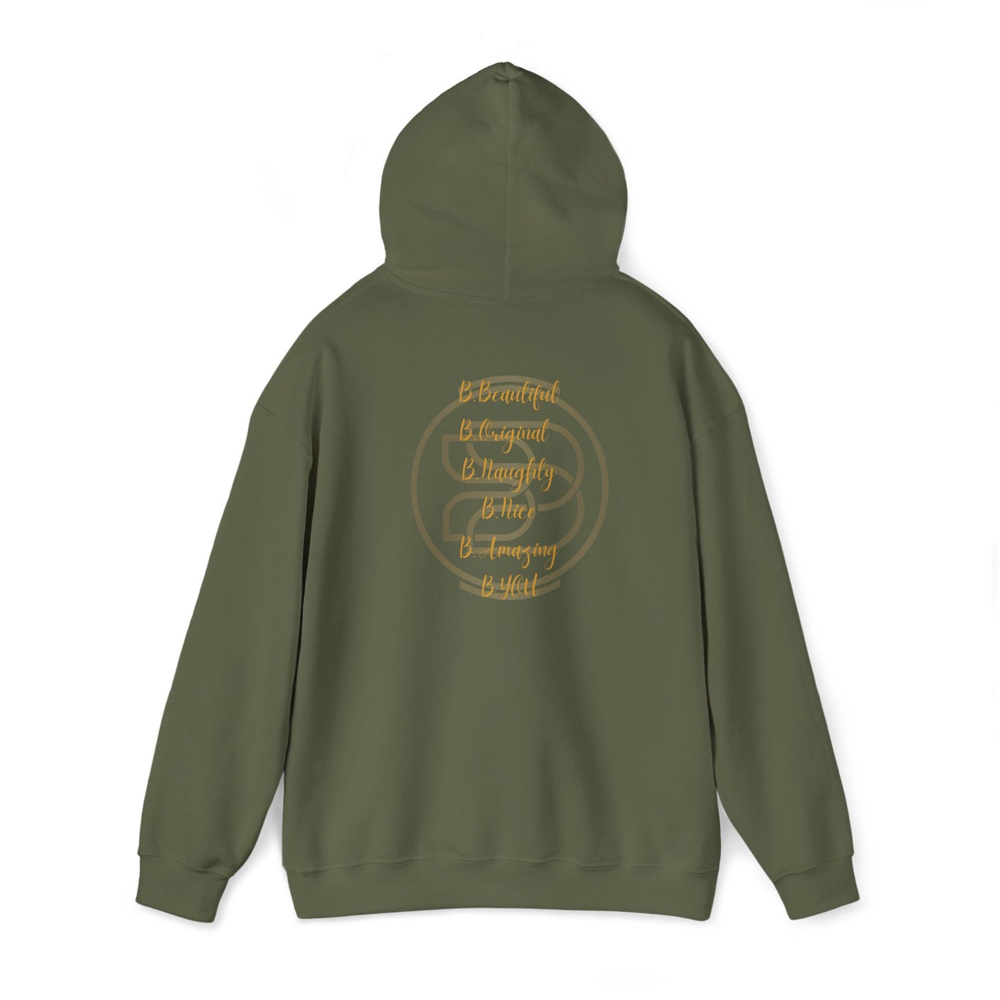 Affirmation Hoodie - Unisex Sweatshirt with Gold Lettering